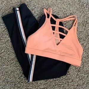 ZYIA peach grid bra SOLD